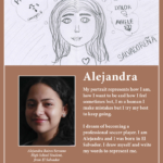 Self-portrait of Foster High School student Alejandra