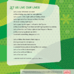 Broadside of a poem by Foster High School student Kimberly