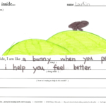 Deep Inside poem by Concord 2nd grader Larkin: Deep Inside, I am like a bunny when you pet me I help you feel better.