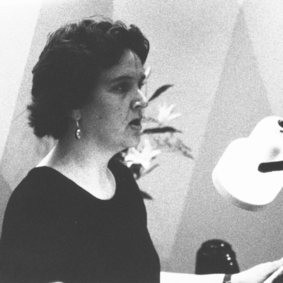 Black and white photo of Nancy Redwine