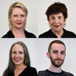 Portraits of Asha Dore, Sigrun Susan Lane, Jenny Harrington Lill, and Connor Watkins-Xu