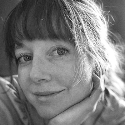 Black and white portrait of Clara Ritger