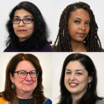 Portraits of Sayantani Roy, BeeLyn Naihiwet, Natalie Pascale Boisseau, and Jean Ferruzola.