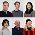 Portraits of evin Dean, Elissa Favero, Jean Ferruzola, Diane Nguyen, Alejandro Pérez-Cortés, and Ruth Marie Tomlinson
